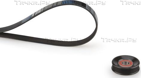 Приводной ремень поликлиновой с роликами (комплект) Gates Micro-V® Kit для Subaru Legacy III 1998-2003. Артикул K014PK885