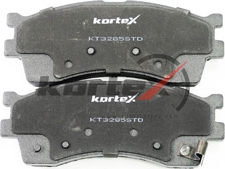 Колодки торм. KIA SPECTRA (ИжАвто) 05-/RIO 02-/CLARUS 98-/CARENS 99- перед.к-т (Kortex). Артикул KT3285STD