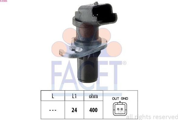 Датчик положения распредвала Facet Made in Italy - OE Equivalent. Артикул 9.0305