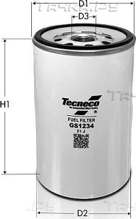 Топливный фильтр  Tecneco Filters для IVECO Trakker 2012-2026. Артикул GS1234