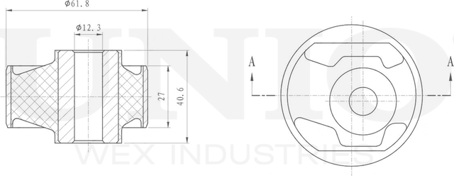 Сайлентблок рычага подвески (Unio). Артикул RMP-20230