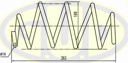 Пружина подвески G.U.D.. Артикул GCS027625