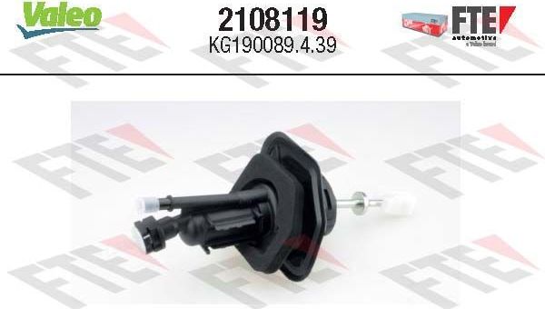 Цилиндр сцепления главный Valeo FTE CLUTCH ACTUATION. Артикул 2108119