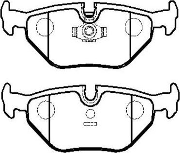 Тормозные колодки HSB. Артикул HP5032