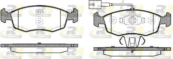 Тормозные колодки RoadHouse передние для Fiat 500 II 2007-2026. Артикул 2172.52