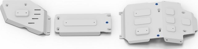 Защита алюминиевая Rival для картера, КПП и РК Toyota Land Cruiser 300 2021-2026. Артикул K333.9551.1