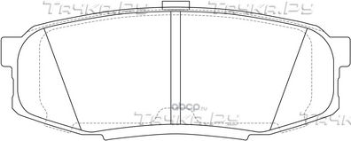 Тормозные колодки FIT задние для Lexus LX 570 2007-2021. Артикул FP1304