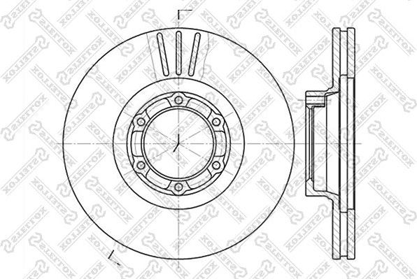 Тормозной диск Stellox. Артикул 6020-3905V-SX