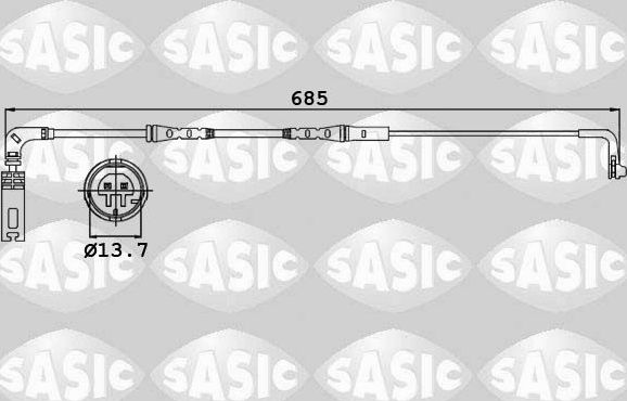 Датчик износа тормозных колодок  Sasic. Артикул 6236009