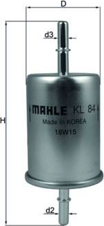 Топливный фильтр Mahle. Артикул KL 84