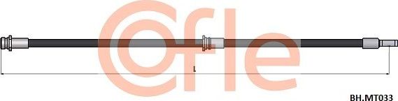 Тормозной шланг Cofle передний для Mitsubishi Pajero Pinin 1999-2007. Артикул 92.BH.MT033