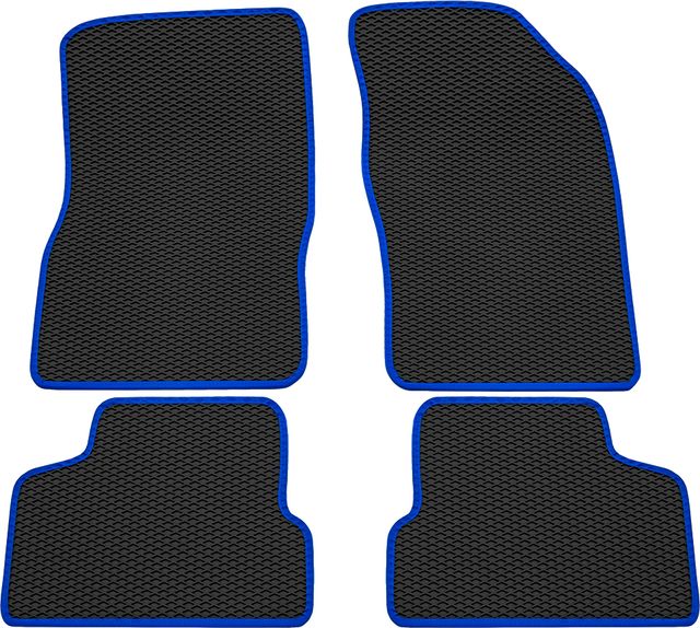 Коврики Rezkon EVA для салона Daewoo Nexia 2005-2008 Синий кант. Артикул 9014015103