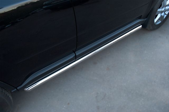 Защита порогов RusStal труба d63 (вариант 1) для Nissan X-Trail T31 2011-2014. Артикул NXT-0100901