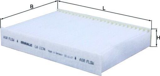 Салонный фильтр Mahle для Citroen C1 II 2014-2026. Артикул LA 1174