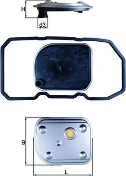 Фильтр АКПП Mahle для Mercedes-Benz B-Класс I (W245) 2005-2011. Артикул HX 158D