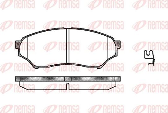 Тормозные колодки Remsa. Артикул 0845.01