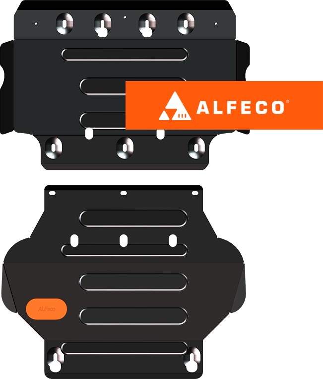 Защита Alfeco для радиатора и картера Toyota Tundra Double Cab II рестайлинг (XK50) 2013-2021. Артикул ALF.24.119