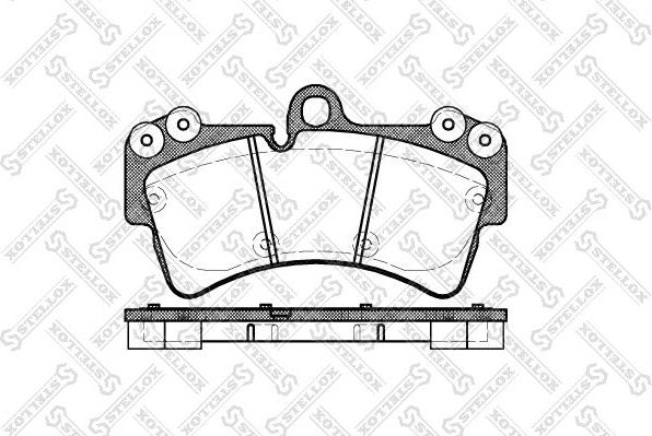 Тормозные колодки Stellox. Артикул 1006 000B-SX