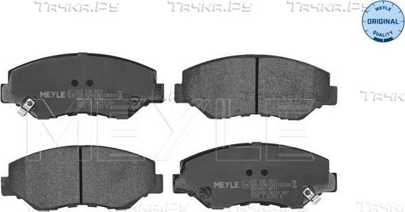 Тормозные колодки Meyle Original. Артикул 025 238 6817