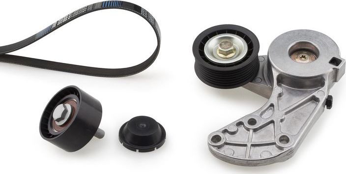 Приводной ремень поликлиновой с роликами (комплект) Gates Micro-V® Kit. Артикул K017DPK2074