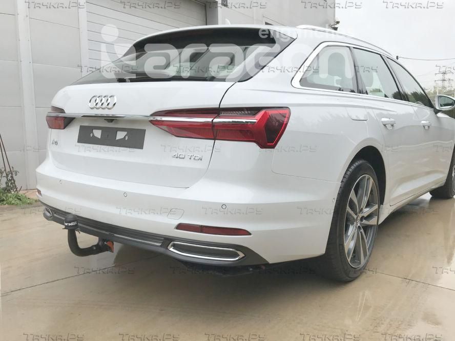 Фаркоп Aragon для Audi A6 C8 седан, универсал 2018-2026. Быстросъемный крюк. Артикул E0405EV