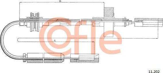 Трос сцепления Cofle. Артикул 92.11.202