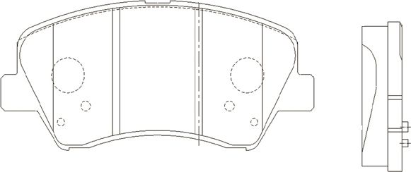 Тормозные колодки CTR. Артикул GK0497
