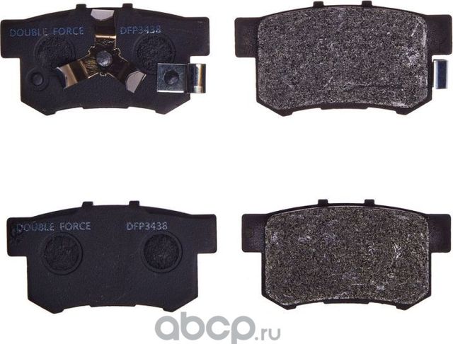 К-т торм. колодок re honda accord ix 08-, cr-v ii (Double Force) Double Force. Артикул DFP3438