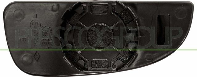 Зеркальное стекло бокового зеркала Prasco левое для Peugeot Boxer III 2006-2026. Артикул FT9307516