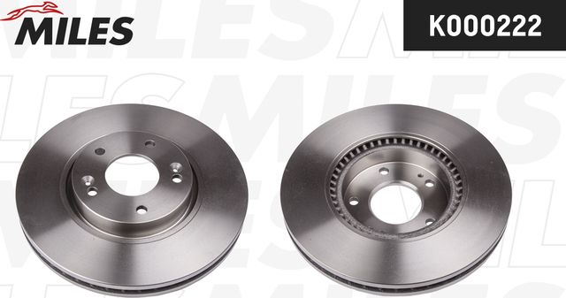 Тормозной диск Miles передний для Kia Sportage III 2010-2016. Артикул K000222