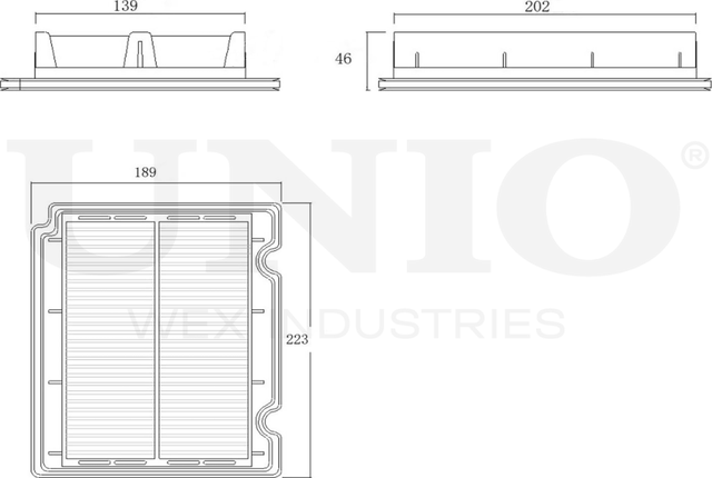 Фильтр воздушный (Unio). Артикул FLT-10067