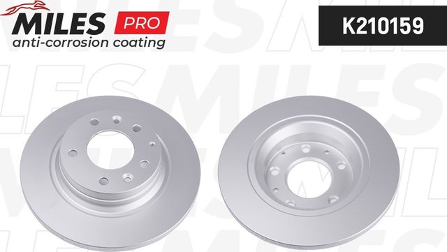 Тормозной диск Miles задний для Mazda 6 I (GG) 2002-2008. Артикул K210159