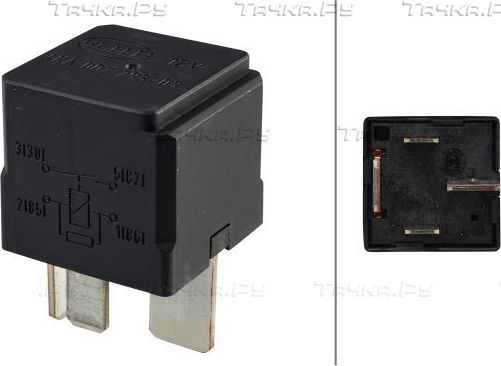 Реле, рабочий ток Реле, система накаливания Мног Hella. Артикул 4RA 007 793-031