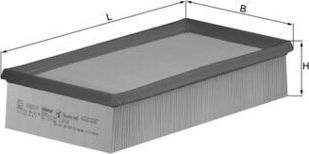 Воздушный фильтр Mahle для Renault Avantime 2002-2003. Артикул LX 738