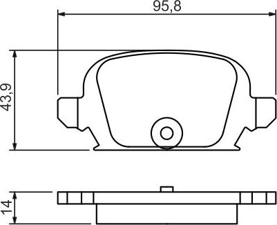 Тормозные колодки Bosch (Low-Metallic). Артикул 0 986 494 340