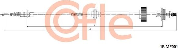 Трос ручника (тросик ручного тормоза) Cofle задний правый для Mercedes-Benz S-Класс V (W221) 2005-2013. Артикул 92.1E.ME001
