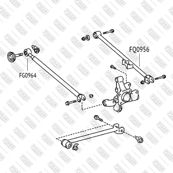 Рычаг TOYOTA HIGHLANDER 07-/VENZA 08-зад.подв. (Fixar) Fixar. Артикул FQ0956