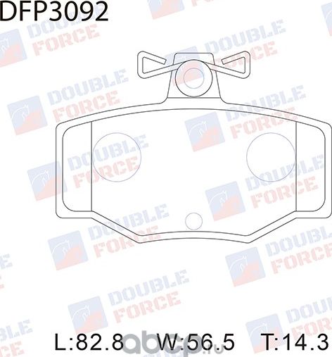 Колодки тормозные дисковые Double Force Double Force. Артикул DFP3092