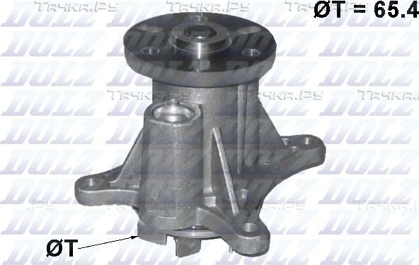 Помпа (водяной насос) Dolz для Peugeot 407 2005-2010. Артикул C137