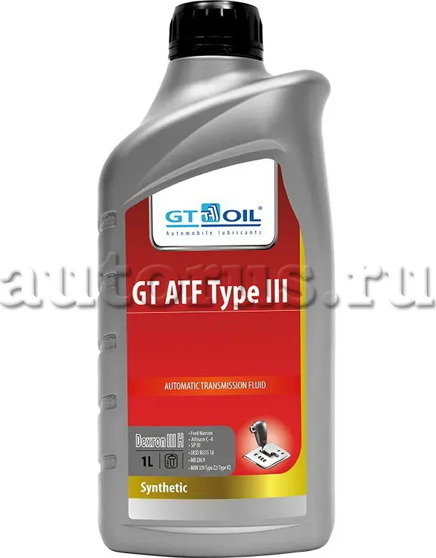 Масло транс. GT ATF Type-III Dexron III H  1 л (GT OIL) GT OIL. Артикул 8809059407776