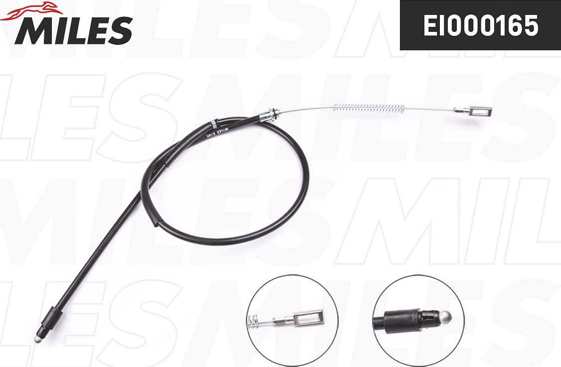 Трос ручника (тросик ручного тормоза) Miles. Артикул EI000165