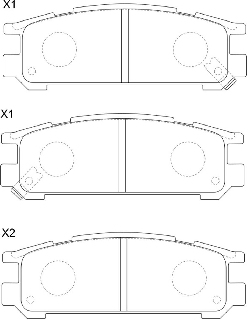 Тормозные колодки NiBK. Артикул PN7249