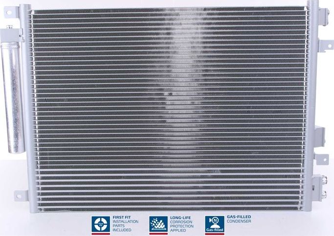 Радиатор кондиционера (конденсатор) Nissens (алюминий). Артикул 94874