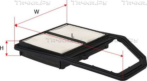 Воздушный фильтр Sakura для Honda Civic VII 2000-2005. Артикул A-1646
