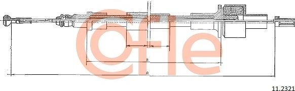 Трос сцепления Cofle. Артикул 11.2321