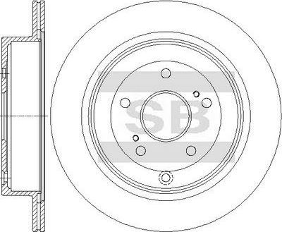 Тормозной диск Sangsin Hi-Q. Артикул SD4820