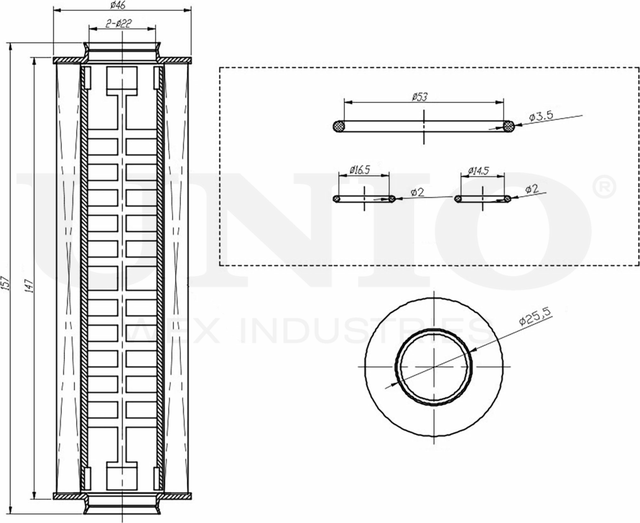Фильтр масляный (Unio). Артикул FLT-20056