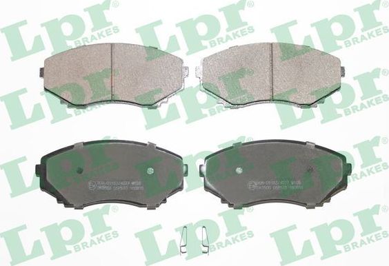 Тормозные колодки LPR передние для Mazda MPV II (LW) 1999-2006. Артикул 05P570