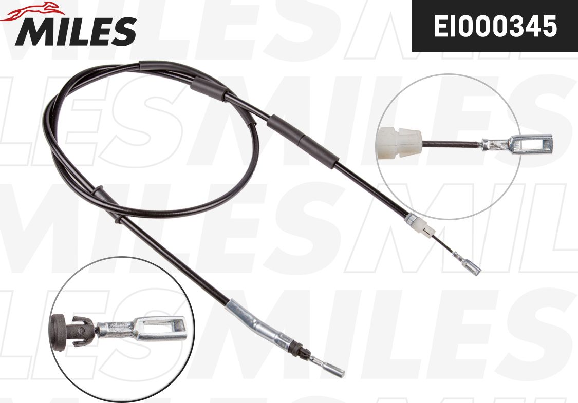 Трос ручника (тросик ручного тормоза) Miles. Артикул EI000345