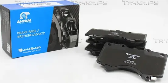 КОЛОДКИ ТОРМОЗНЫЕ ДИСКОВЫЕ ПЕРЕДНИЕ AKNUK TOYOTA LAND CRUISER 200 (J2) Aknuk. Артикул BP4745
